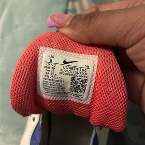 Nike Coral and White Sneakers